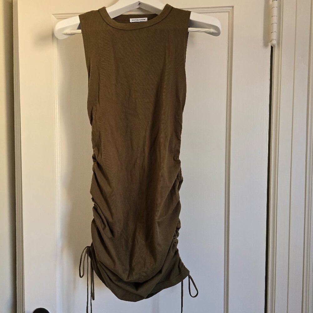 Cotton Citizen Rouched Sleeveless Midi Dress